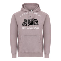 Vintage Zinc I'D Rather Be On My Tractor Vintage Hoodie - Bettercallsaul