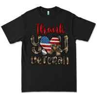 Black thank you veteran Premium Tee - MaliasSmallBusiness