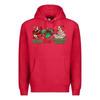 Cardinal peace love christmas cakes bbs Premium Hoodie - BundleAndBundleShop