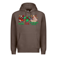 Coffee peace love christmas cakes bbs Premium Hoodie - BundleAndBundleShop