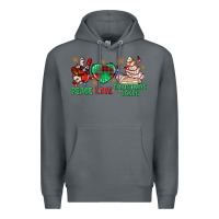 Rock peace love christmas cakes bbs Premium Hoodie - BundleAndBundleShop