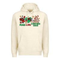 Sandshell peace love christmas cakes bbs Premium Hoodie - BundleAndBundleShop