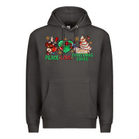 Smoke peace love christmas cakes bbs Premium Hoodie - BundleAndBundleShop