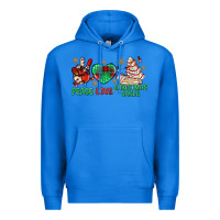 True Royal peace love christmas cakes bbs Premium Hoodie - BundleAndBundleShop