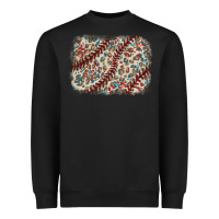 Black Baseball leopard glitter background Heavyweight Sweatshirt - HowdyJamesFarm