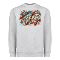 Heather Grey Baseball leopard glitter background Heavyweight Sweatshirt - HowdyJamesFarm