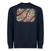 Navy Baseball leopard glitter background Heavyweight Sweatshirt - HowdyJamesFarm