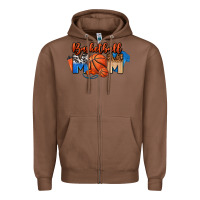 Chestnut basketball mom Zipper Hoodie - FaDigitalArtStudio