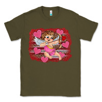 Army Green valentine's day cupid heart Classic Tee - RanaPortraitStore