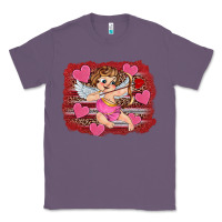 Lavender valentine's day cupid heart Classic Tee - RanaPortraitStore