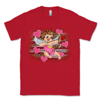 Red valentine's day cupid heart Classic Tee - RanaPortraitStore