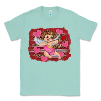 Seafoam valentine's day cupid heart Classic Tee - RanaPortraitStore