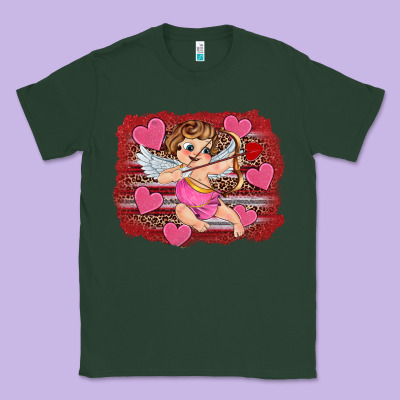 Valentine's Day Cupid Heart Classic Tee Designed By Ranaportraitstore