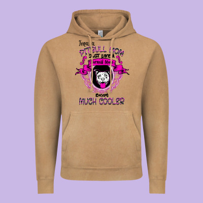 I'm A Pitbull Mom Just Like A Normal Mom Vintage Hoodie Designed By Bettercallsaul