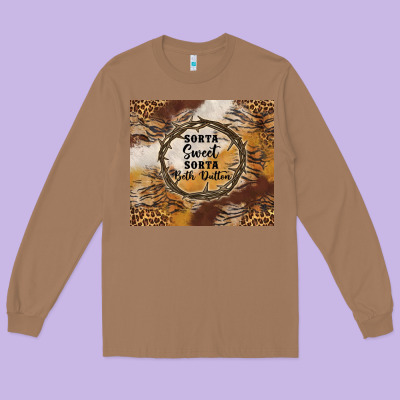 Western Sorta Sweet Sorta Beth Dutton Tumbler Tbs Long Sleeve Tee Designed By Tumblerdesignbyshophia