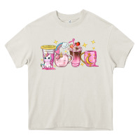 Cream unicorn coffee cups Heavy Core Tee - NancyCooperArtShop