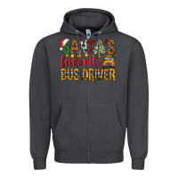 Smoke Santa's Favorite Bus Driver Zipper Hoodie - BundleAndBundleShop