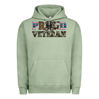 Pigment Oil Green armed forces day proud veteran Urban Hoodie - Artiststas
