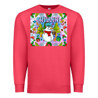 Cardinal Chillin Snow Premium Sweatshirt - CowhideDigitalArt