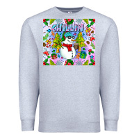 Heather Grey Chillin Snow Premium Sweatshirt - CowhideDigitalArt