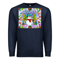 Navy Chillin Snow Premium Sweatshirt - CowhideDigitalArt