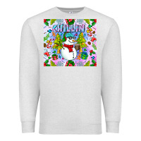 Oatmeal Heather Chillin Snow Premium Sweatshirt - CowhideDigitalArt