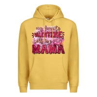 Antique Gold My favorite calls me mama Mother's Day Premium Hoodie - FaDigitalArtStudio