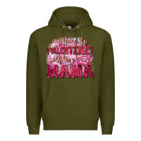 Army Green My favorite calls me mama Mother's Day Premium Hoodie - FaDigitalArtStudio