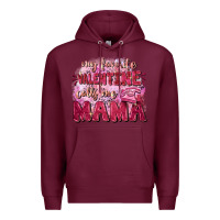 Burgundy My favorite calls me mama Mother's Day Premium Hoodie - FaDigitalArtStudio