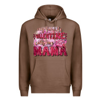 Chestnut My favorite calls me mama Mother's Day Premium Hoodie - FaDigitalArtStudio