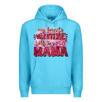 Ocean Blue My favorite calls me mama Mother's Day Premium Hoodie - FaDigitalArtStudio
