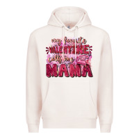 Pale Pink My favorite calls me mama Mother's Day Premium Hoodie - FaDigitalArtStudio