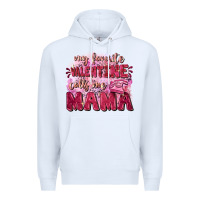 White My favorite calls me mama Mother's Day Premium Hoodie - FaDigitalArtStudio