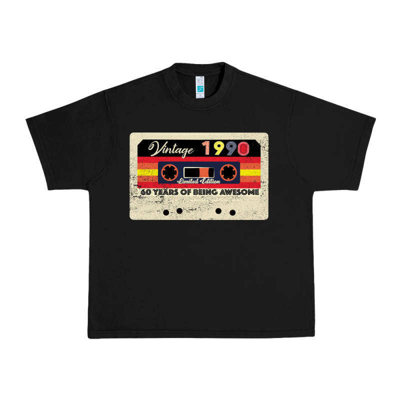Vintage 1990 60th Birthday Cassette 30 Years Old 60 Years Urban Heavy Tee by Bettercallsaul | Teevron