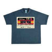 Midnight Navy vintage 1990 60th birthday cassette 30 years old 60 years Urban Heavy Tee - Bettercallsaul