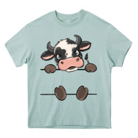 Arona custom cow Heavy Core Tee - MaliasSmallBusiness