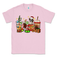 Bubblegum Pink Christmas coffee cups with Saint Bernard Classic Tee - RanaPortraitStore