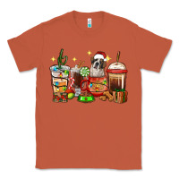 Copper Christmas coffee cups with Saint Bernard Classic Tee - RanaPortraitStore