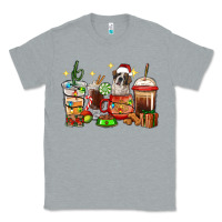 Heather Grey Christmas coffee cups with Saint Bernard Classic Tee - RanaPortraitStore