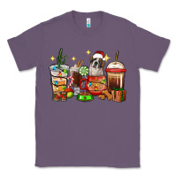 Lavender Christmas coffee cups with Saint Bernard Classic Tee - RanaPortraitStore