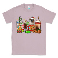 Lilac Christmas coffee cups with Saint Bernard Classic Tee - RanaPortraitStore