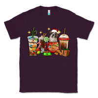 Plum Christmas coffee cups with Saint Bernard Classic Tee - RanaPortraitStore