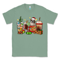 Sage Christmas coffee cups with Saint Bernard Classic Tee - RanaPortraitStore