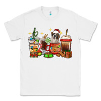 White Christmas coffee cups with Saint Bernard Classic Tee - RanaPortraitStore