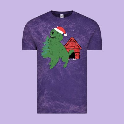 Christmas Dog Vintage Tee Designed By Bettercallsaul