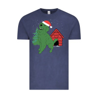 Vintage Denim Christmas Dog Vintage Tee - Bettercallsaul