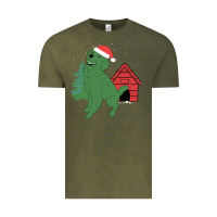Vintage Olive Christmas Dog Vintage Tee - Bettercallsaul