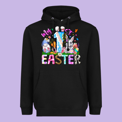 My 1st Easter Heavyweight Hoodie Designed By Cowhidedigitalart