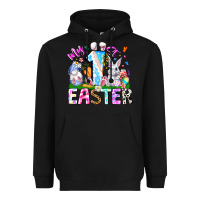 Black My 1st Easter Heavyweight Hoodie - CowhideDigitalArt