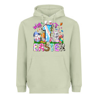 Matcha My 1st Easter Heavyweight Hoodie - CowhideDigitalArt